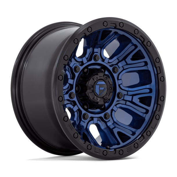 FUEL D827 TRACTION Dark Blue w/ Black Ring 17X9 5X127 (BS 4.53) CB 71.50