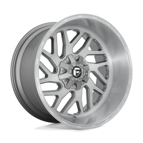 FUEL D715 TRITON PLATINUM Brushed Gun Metal Tinted Clear 22X10 5X127 (BS 4.79) CB 78.10