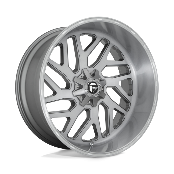 FUEL D715 TRITON PLATINUM Brushed Gun Metal Tinted Clear 26X12 8X165.1 (BS 4.77) CB 125.10