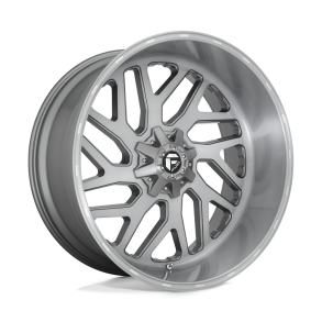 FUEL D715 TRITON PLATINUM Brushed Gun Metal Tinted Clear 26X12 8X170 (BS 4.77) CB 125.10