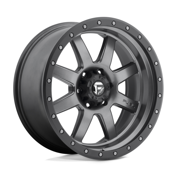 FUEL D552 TROPHY Matte Gun Metal Black Bead Ring 17X8.5 5X114.3 (BS 4.51) CB 72.56