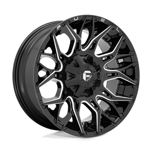 FUEL D769 TWITCH Glossy Black Milled 20X10 5X114.3 (BS 4.79) CB 78.10