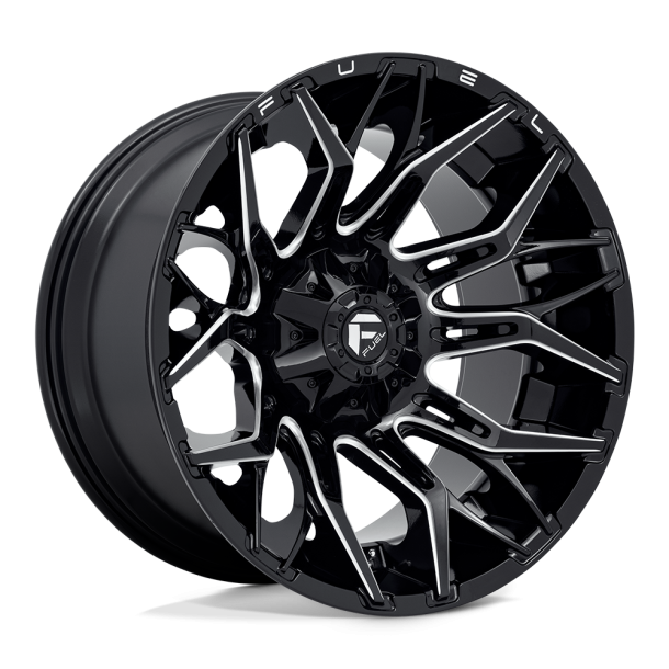 FUEL D769 TWITCH Glossy Black Milled 22X12 8X165.1 (BS 4.77) CB 125.10