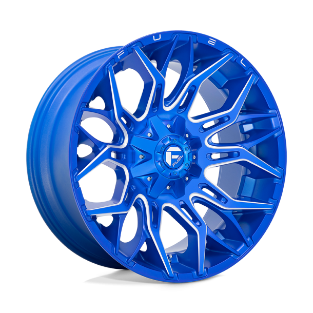 FUEL D770 TWITCH Anodized Blue Milled 22X10 8X165.1 (BS 4.79) CB 125.10