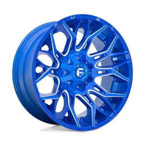 FUEL D770 TWITCH Anodized Blue Milled 22X10 8X170 (BS 4.79) CB 125.10