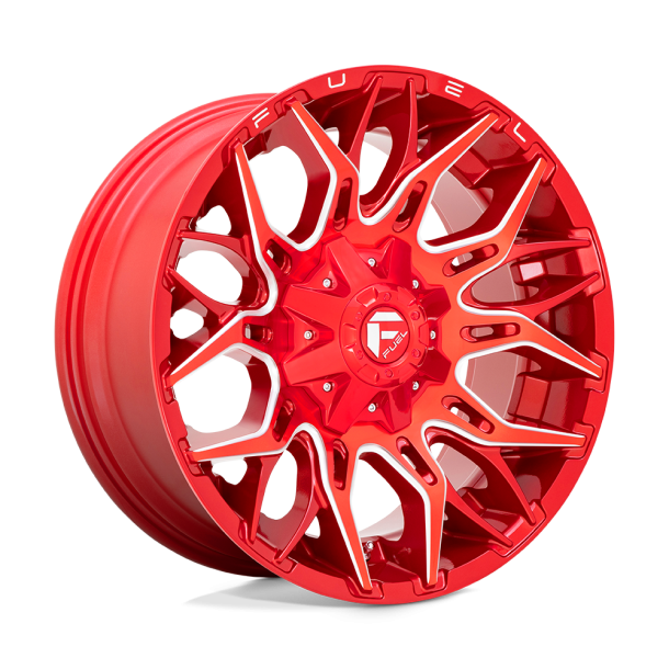 FUEL D771 TWITCH Candy Red Milled 20X10 6X135 (BS 4.79) CB 106.10