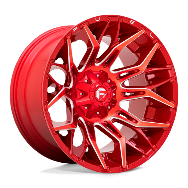 FUEL D771 TWITCH Candy Red Milled 22X12 5X114.3 (BS 4.77) CB 78.10