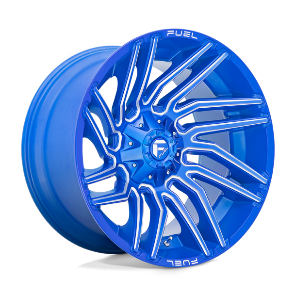 FUEL D774 TYPHOON Anodized Blue Milled 22X12 5X127 (BS 4.77) CB 78.10