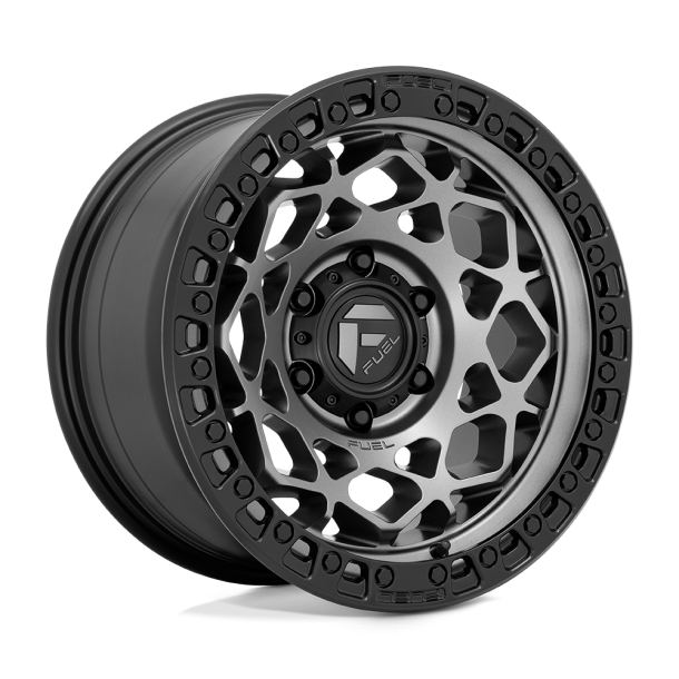 FUEL D784 UNIT Gunmetal w/ Matte Black Ring 17X9 5X127 (BS 4.53) CB 71.50