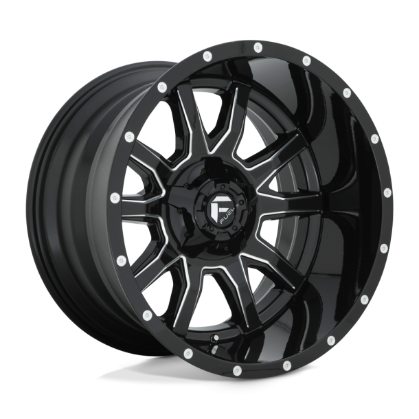 FUEL D627 VANDAL Gloss Black Milled 20X12 5X114.3 (BS 4.81) CB 78.10