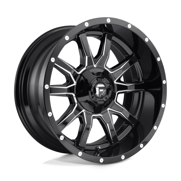 FUEL D627 VANDAL Gloss Black Milled 17X9 5X114.3 (BS 4.53) CB 78.10