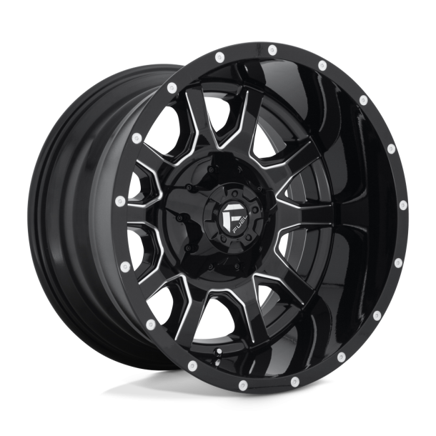 FUEL D627 VANDAL Gloss Black Milled 20X12 8X165.1 (BS 4.81) CB 125.10