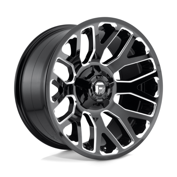 FUEL D607 WARRIOR Gloss Black Milled 20X10 8X165.1 (BS 4.79) CB 125.10