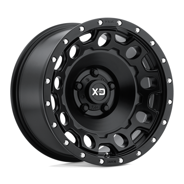 KMC XD XD129 HOLESHOT Satin Black 17X8.5 5X114.3 (BS 6.09) CB 72.56