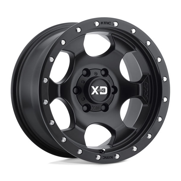 KMC XD XD131 RG1 Satin Black w/ Reinforcing Ring 17X8 5X127 (BS 4.50) CB 78.10