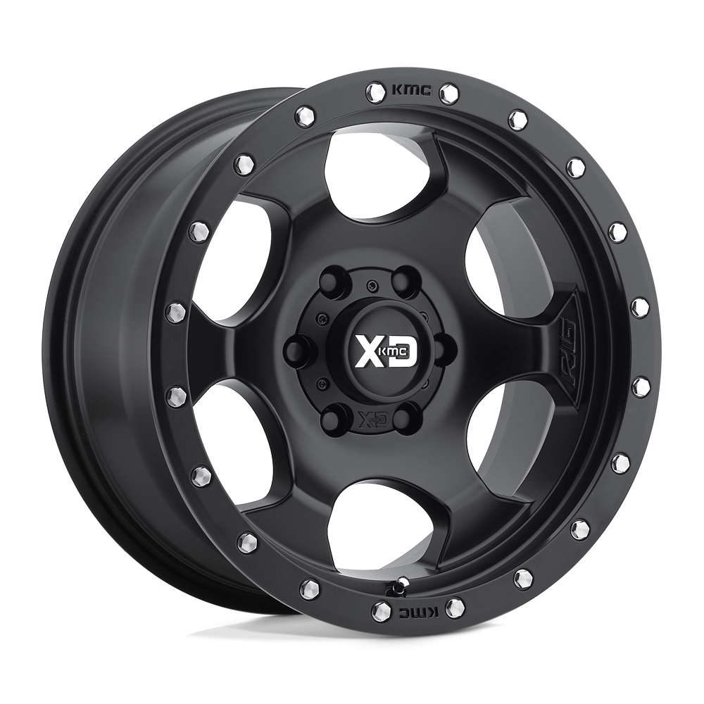 KMC XD XD131 RG1 Satin Black w/ Reinforcing Ring 17X8.5 5X127 (BS 5.73 ...