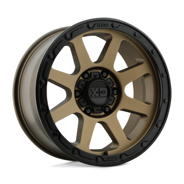 KMC XD XD134 ADDICT 2 Matte Bronze Matte Black Lip 17X8.5 8X170 (BS 4.75) CB 125.10