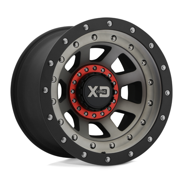 KMC XD XD137 FMJ Satin Black Dark Tint 16X8 6X139.7 (BS 4.26) CB 78.10