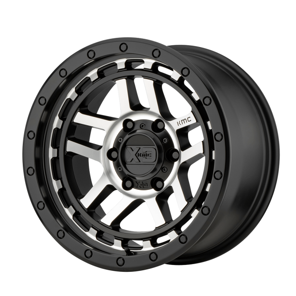 KMC XD XD140 RECON Satin Black Machined 17X8.5 5X127 (BS 5.46) CB 71.50