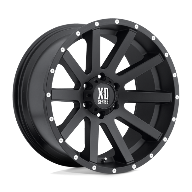 KMC XD XD818 HEIST Satin Black 16X8 5X114.3 (BS 4.89) CB 72.56