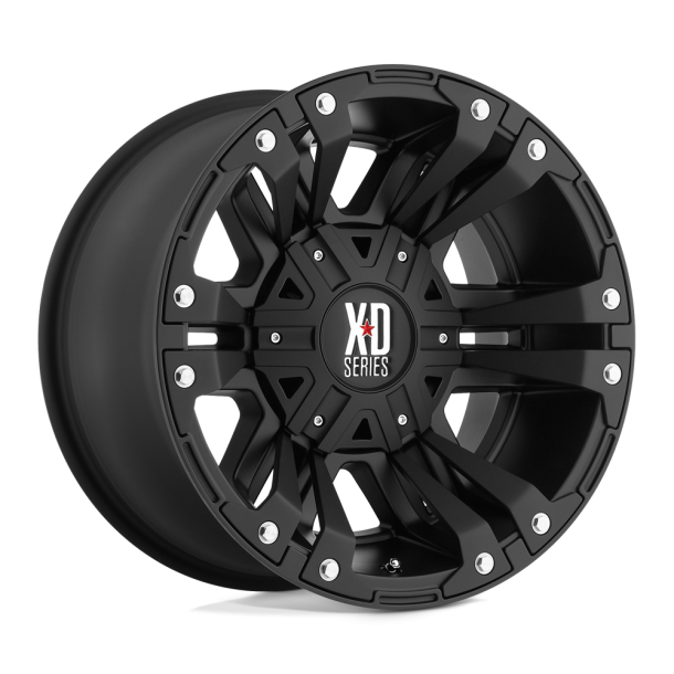 KMC XD XD822 MONSTER II Matte Black 17X9 5X114.3 (BS 4.53) CB 72.56