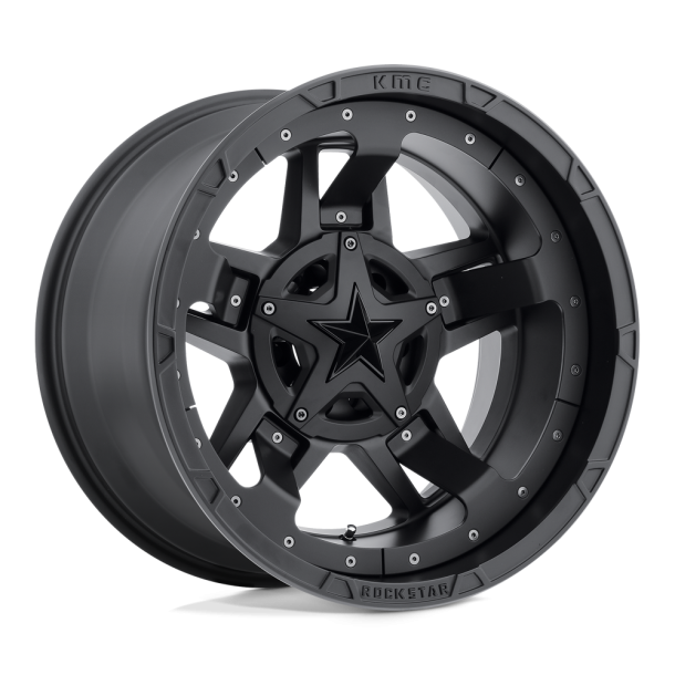 KMC XD XD827 ROCKSTAR III Matte Black 17X8 5X139.7 (BS 5.29) CB 110.10