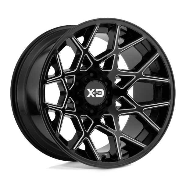 KMC XD XD831 CHOPSTIX Gloss Black Milled 20X10 5X127 (BS 4.56) CB 72.56