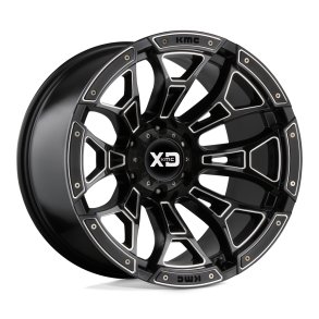 KMC XD XD841 BONEYARD Gloss Black Milled 20X12 8X165.1 (BS 4.77) CB 125.10