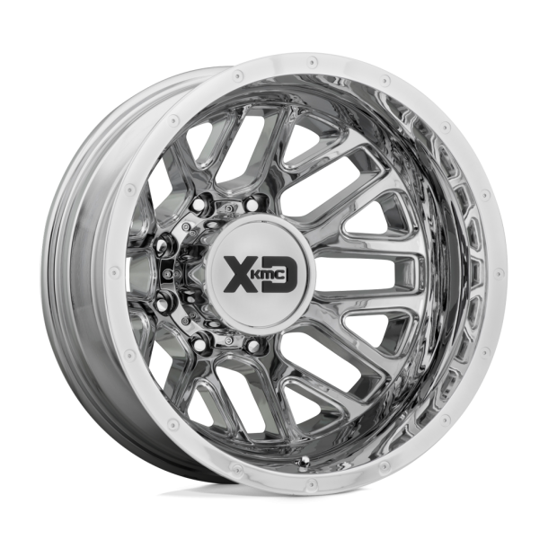 KMC XD XD843 GRENADE DUALLY Chrome - Rear 17X6.5 8X165.1 (BS -1.76) CB 125.10