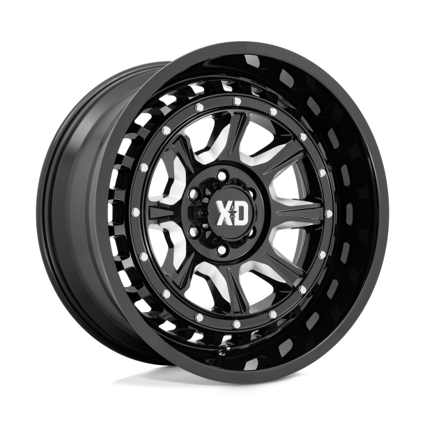 KMC XD XD866 OUTLANDER Gloss Black Milled 20X10 5X127 (BS 4.79) CB 71.50