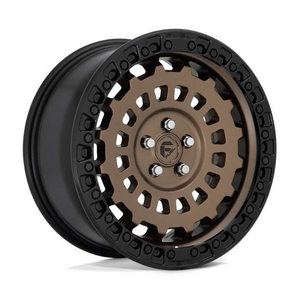 FUEL D634 ZEPHYR Matte Bronze Black Bead Ring 17X8 5X114.3 (BS 6.00) CB 56.50