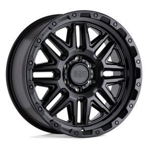 BLACK RHINO ALAMO Matte Black w/ Black Bolts 17X9 5X127 (BS 4.29) CB 71.50