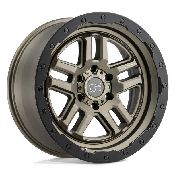 BLACK RHINO BARSTOW Matte Bronze w/ Matte Black Ring 18X9.5 6X139.7 (BS 4.54) CB 112.10