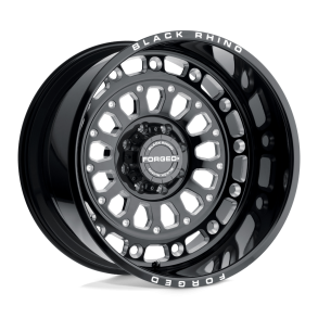 BLACK RHINO CENTURION Gloss Black w/ Milled Spokes 22X14 5X127 (BS 4.51) CB 71.50