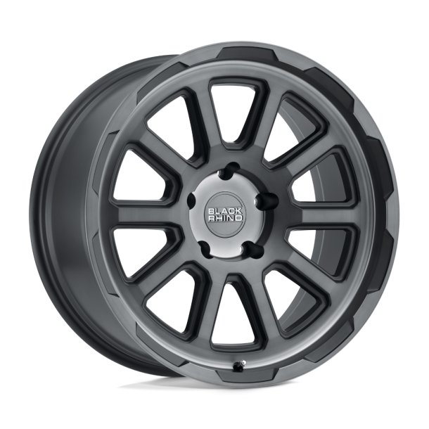 BLACK RHINO CHASE Brushed Gunmetal 17X8 5X114.3 (BS 4.89) CB 76.10