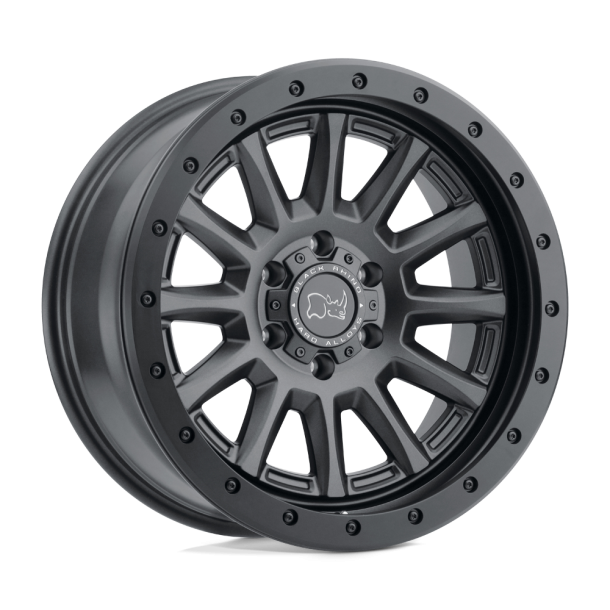 BLACK RHINO DUGGER Gun Black 17X8.5 5X114.3 (BS 4.04) CB 76.10