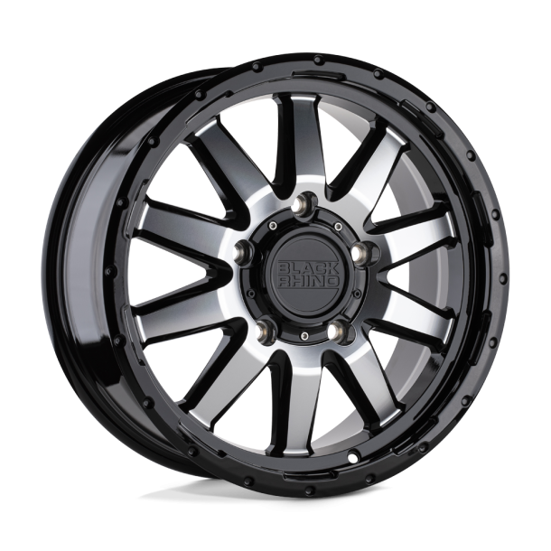 BLACK RHINO EXCURSION Gloss Black w/ Mirror Face 17X7.5 6X139.7 (BS 5.63) CB 112.10