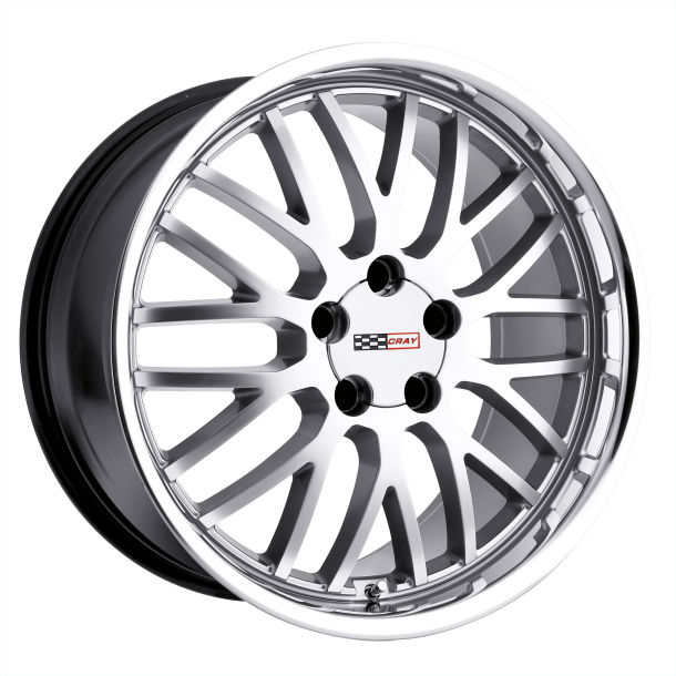 CRAY MANTA Hyper Silver W/ Mirror Cut Lip 10.5x18 5X120.65 ET 65 (BS 8.31) CB 70.3