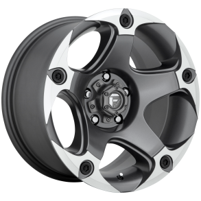 FUEL D684 MENACE Matte Gun Metal Machined 17X9 6X139.7 (BS 4.53) CB 106.10