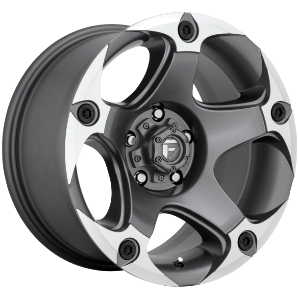 FUEL D684 MENACE Matte Gun Metal Machined 17X9 6X139.7 (BS 4.53) CB 106.10