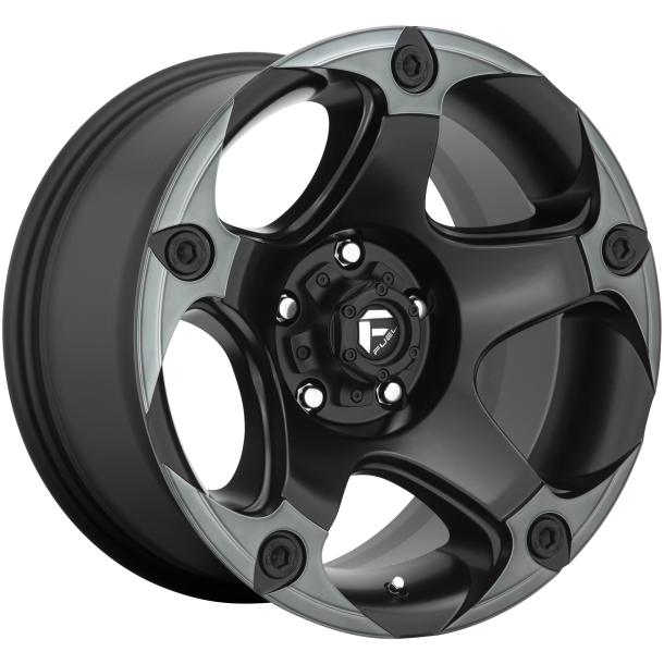 FUEL D685 MENACE Matte Black Double Dark Tint 17X9 6X139.7 (BS 4.53) CB 106.10