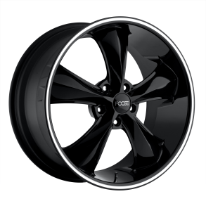 FOOSE 1PC F104 LEGEND Gloss Black Milled 8.5x20 5X114.3 ET 32 (BS 6.01) CB 70.7