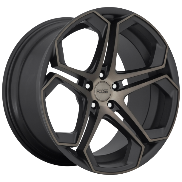 FOOSE 1PC F168 IMPALA Matte Machined Double Dark Tint 9x20 5X114.3 ET 35 (BS 6.38) CB 72.56