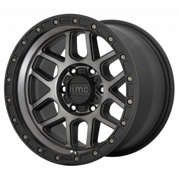 KMC KM544 Satin Black With Gray Tint 8.5x17 , ET=0, BS=4.75, 6x139.7