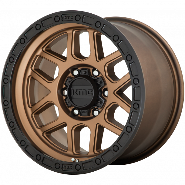 KMC KM544 Matte Bronze With Black Lip 8.5x17 , ET=0, BS=4.75, 6x139.7