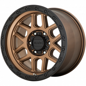 KMC KM544 Matte Bronze With Black Lip 9x17 , ET=-12, BS=4.53, 8x165.1
