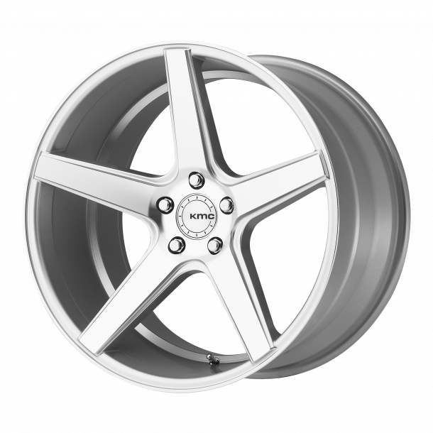 KMC KM685 DISTRICT Silver Machined 10.5x22 , ET=28, BS=6.85, 5x120