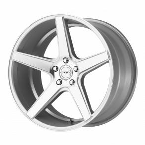 KMC KM685 DISTRICT Silver Machined 10.5x22 , ET=40, BS=7.32, 5x120