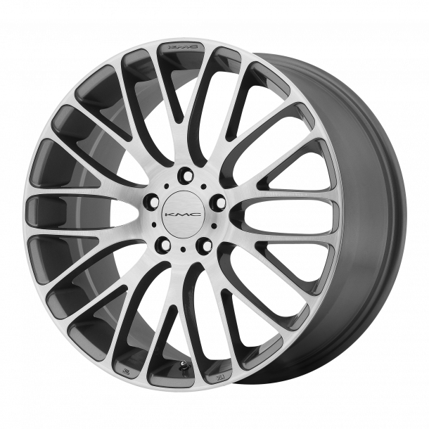 KMC KM693 MAZE Pearl Gray W/Brushed Face 8.5x20 , ET=40, BS=6.32, 5x120