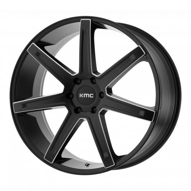 KMC KM700 REVERT Satin Black Milled 9.5x22 , ET=15, BS=5.84, 6x139.7